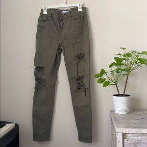 Studio Blue Distressed Cargo-like Pants